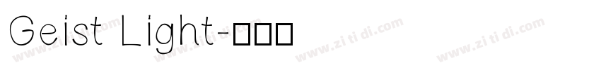 Geist Light字体转换